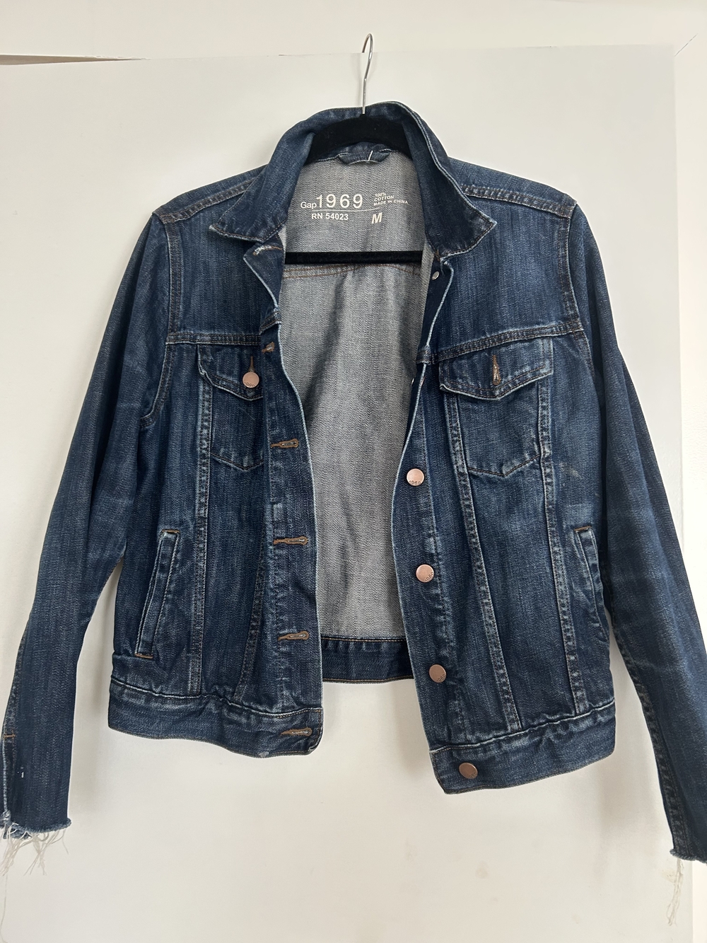 GAP Indigo Denim Jacket with Copper Buttons